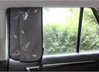 Magnetic Car Sun Shade Curtain for Side Window – Sun Blocker and UV Protector for Baby, Kids, and Pets – Universal Fit with Built-in Magnets for Steel-Framed Door (Moon)