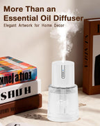 Smart Car Aroma Diffuser | 100ml Essential Oil Diffuser with Lavender Scent | 3-Mode Car Diffuser |Strong Scent Car Freshener | Car Air Fresheners for Men Women (White)