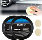 2025 New Leader Cleaning and Care Cream & Cleaning Paste for Leather Care, Automotive Interior Leather Cleaning Cream, Car Leather Conditioner Oil Paste, Leather Repair Kit for Car, Furniture (2PCS)
