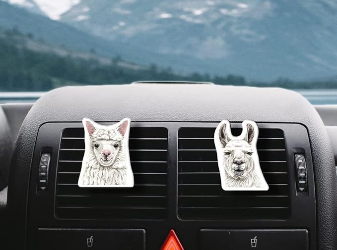 WIRESTER Fresh Scented Car Air Freshener Vent Clip, Decorative Accessories, Interior Decoration for Cars - Birds, Bear, Chicken, Rhino, Hippo, Snake, Horse