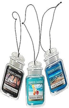 Yankee Candle Car Jar Ultimate 3-Pack, Bahama Breeze, Black Coconut, Turquoise Sky, Hanging Air Freshener, Neutralizes Odors, Up to 30 Days