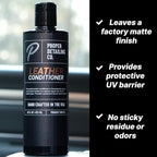 PROPER DETAILING CO. Car Leather Cleaner and Conditioner, Clean and Protect for long lasting leather, 9 Piece Deluxe Leather Care kit for professional results, leather car cleaner, conditioner leather