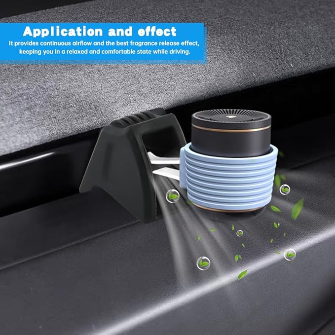 2pcs Air Freshener Adapter for 2025-2026Tesla New Model Y Juniper,2025Tesla Model 3 Air Vent Clip,Air Fresheners Vent Clips Adapter,Air Freshener Diffuser Holder(Air Fresheners NOT Included)