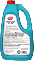 Simple Solution Urine Destroyer, Enzymatic Cleaner and Urine Odor Eliminator, Pet Stain Remover, Dog Pee Stain Destroyer, Cat Urine Neutralizer, Carpet Cleaner, Rug Deodorizer, Spot Cleaner, 1 Gallon