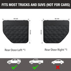 Dog Car Door Protector – 20% Larger Design for Trucks & Large SUVs, Thickened Waterproof Door Panel Covers, Protects Doors from Dog Scratching