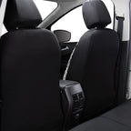 Flying Banner car seat Covers Protects Zebra Printing Velvet Faux Leather Carbon Fiber Front and Rear Bench Full Set (Zebra Black, Full Set - 8PCS)