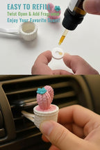 Cute LOVE Cactus Air Vent Decorations, Car Air Freshener Vent Clip with Aroma Pad, 4 Pack Vent Clips Accessories for Women Car Decor Gifts (Pink LOVE, Tasteless)
