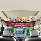 Christmas Puppy Car Roof Storage Bag Car Seat Back Hanging Bag Multi-Purpose Car Bag Storage Box Organizer Pouch Pocket Inner Car Accessories Compatible with Most Vehicles