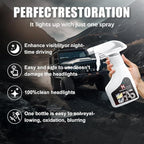 Headlight Restoration Kit with Ceramic Coating Headlight Lens Cleaner to Remove Yellowing, Haze & Oxidation, Restore Headlight Clarity, Automotive Trucks RVs Motorcycles, Long Lasting Protection