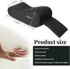 Car Center Console Cover, Soft Memory Foam Auto Arm Rest Pillow with Phone Holder Storage Bag, Waterproof Leather Armrest Seat Box Protector Comfy Cushion Pad for Most Cars (Black)