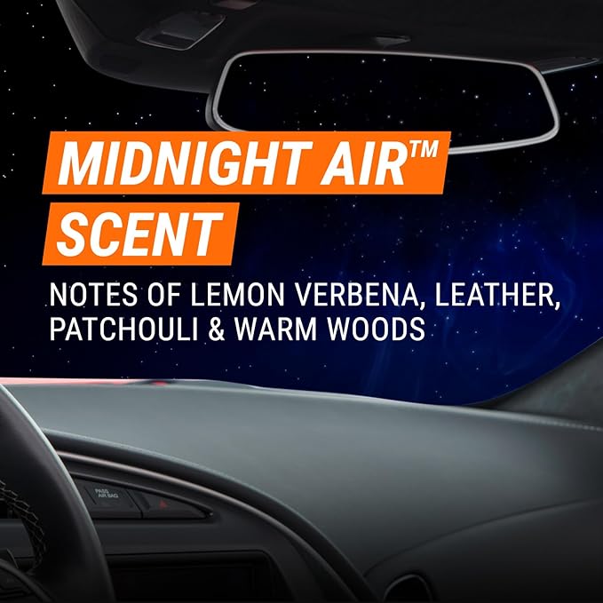 Armor All Fresh FX Smoke X Car Odor Eliminator , Car Air Freshener, Midnight Air Scent, 0.08 Fl Oz, 1 Count (Pack of 1)
