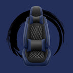 Car Seat Covers Compatible with Toyota Camry 2012-2026 Durable Waterproof Automotive Seat Covers Stretchable, Airbag Compatibility, Premium Nappa Leather(Black Blue, 2 Pcs Front with Pillow)