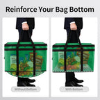 Bodaon Large 2-Pack Insulated Food Delivery Bag With Hard Bottom, XXXL Grocery Shopping/Catering/Bags, Rideshare Delivery Bag, Cold/Hot Styrofoam Carrier for Travel/Car