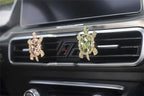 2 PCS Turtle Car Air Vent Clips, Lovely Tortoise Car Interior Decor Car Aroma Diffuser Vent Clip Car Air Freshener Vent Clips Car Accessories Decoration for Girls（Bling Green）