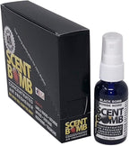 Scent Bomb Air Freshener Bundle - 1 oz & 8 oz Bottle Sprays, Vent Clip, Organic Cans, Hanging Circle - Continuous Freshness & Long-Lasting Odor Eliminator for Car, Home, Bathroom - Black Bomb
