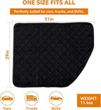 Dog Car Door Protector, 2 Pack Waterproof Scratchproof Nonslip Durable Protector, Thickened Door Panel Covers, Protects Doors from Dog Scratching Fit for Car/SUV/Truck (Black, XL)