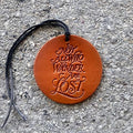 Air Flair | Leather Car Air Freshener | Not All Who are Lost (Brown, Leather Scent)