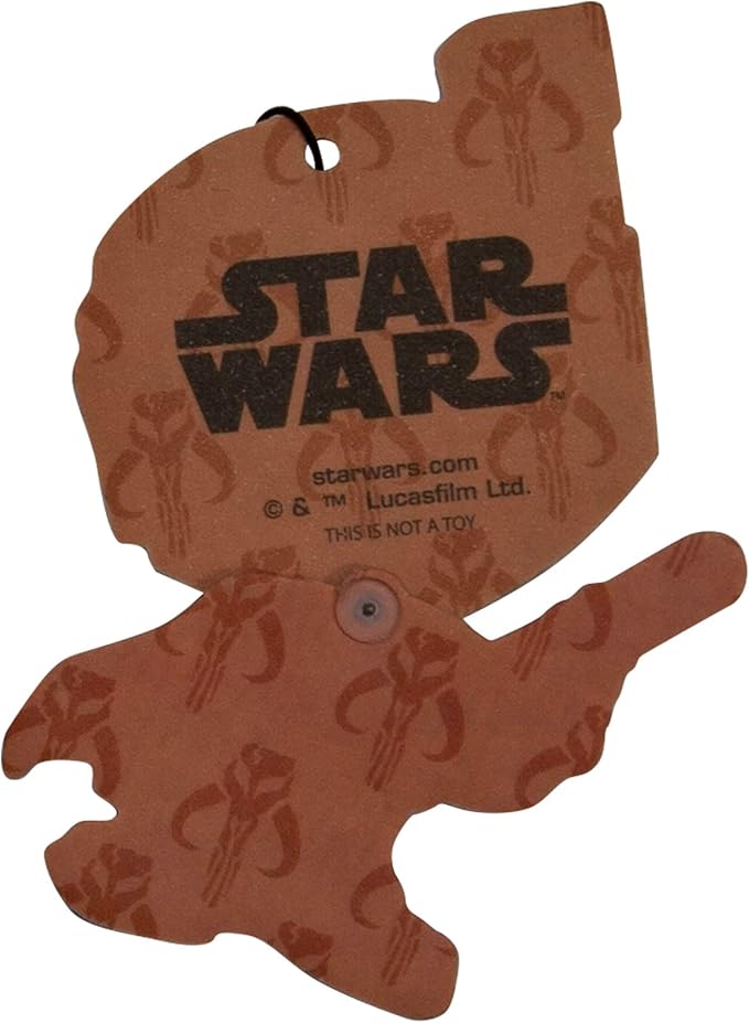 Plasticolor 005417R01 Star Wars Boba Fett Wiggler Paper Air Freshener Dark Ice Scent