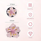 NIIIYTYB 3 Set Cute Car Vent Clips Flower Air Vent Clips for Fresheners Hawaiian Hibiscus and Cherry Blossom Car Accessories Aesthetic Interior Decor for Women Peach Blossom (Pink)
