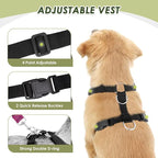 Lukovee Dog Seat Belt for Car, Adjustable Dog Car Harness for Large Medium Small Dogs, Soft Padded & Breathable Mesh Dog Seatbelt with Car Strap and Carabiner (Rose,L)