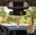 Fresh Fresheners Cute Funny Car Air Fresheners Scented with Premium Oils 4-pack (Hula Girl)