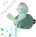 Pilot Car Air Freshener, Cute Dino Car Vent Clip Air Freshener with 4 Fragrant Tablets Automotive Air Outlet Fan Diffuser, Automotive Interiors Vent Decoration (Pilot Dino)