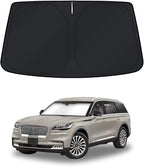 KUST Windshield Sun Shade for Lincoln Aviator Accessories 2020-2025 2026 Window Shade Sun Visor Cover Foldable Blocks UV Rays Keep Your Car Cooler
