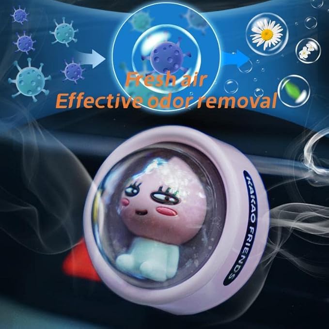 DAYUJIAN Cartoon Car Air Fresheners Astronaut Automotive Air Outlet Cute Car Diffuser Creative Glowable Car Perfume Decoration Aromatherapy Ornament Car Vent Accessories