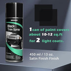 NADAMOO Automotive Black Trim Spray Paint, 2 Cans, Instantly Revives Color for Car Plastic Vinyl Rubber, Vehicle Exterior and Interior Plastic and Trim Restorer Aerosol Paint Can, Satin Finish