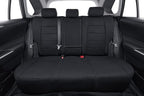 coverdream Cloth Seat Covers Custom Fit for Toyota RAV4 2019-2024 2025 LE,XLE,XLE Premium,Limited,Fully Covered,Airbag Compatible,Breathable Fabric Car Seat Protector(Full Set,Black)