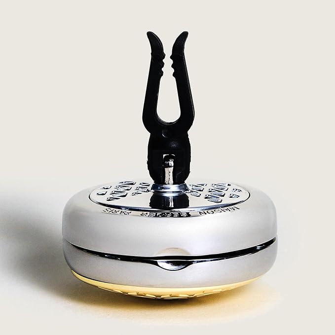 Maison Berger Car Diffuser Set – Refillable Vent Clip, Ceramic Refill, Made in France - Luxury Auto Scent - 4-Week Diffusion - Elegant Air Freshener for All Car Vents (Vanilla Magnificence)