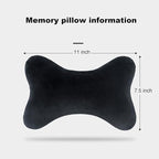 Car Neck Pillow(2 Pack), Softness Car Memory Headrest Pillow, Comfort Breathable Car Neck Support Pillow with Removable Cove for Relieve Fatigue Pain/Comfortable Ergonomic Design