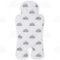 Pinkunn Gel Car Seat Baby Cooling Pad for Summer Breathable Stroller Cooler Pad Multifunctional Carseat Cooling Mat for Baby Child Dining Chair Safety Seat Stroller (White,Cloud)