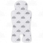 Pinkunn Gel Car Seat Baby Cooling Pad for Summer Breathable Stroller Cooler Pad Multifunctional Carseat Cooling Mat for Baby Child Dining Chair Safety Seat Stroller (White,Cloud)