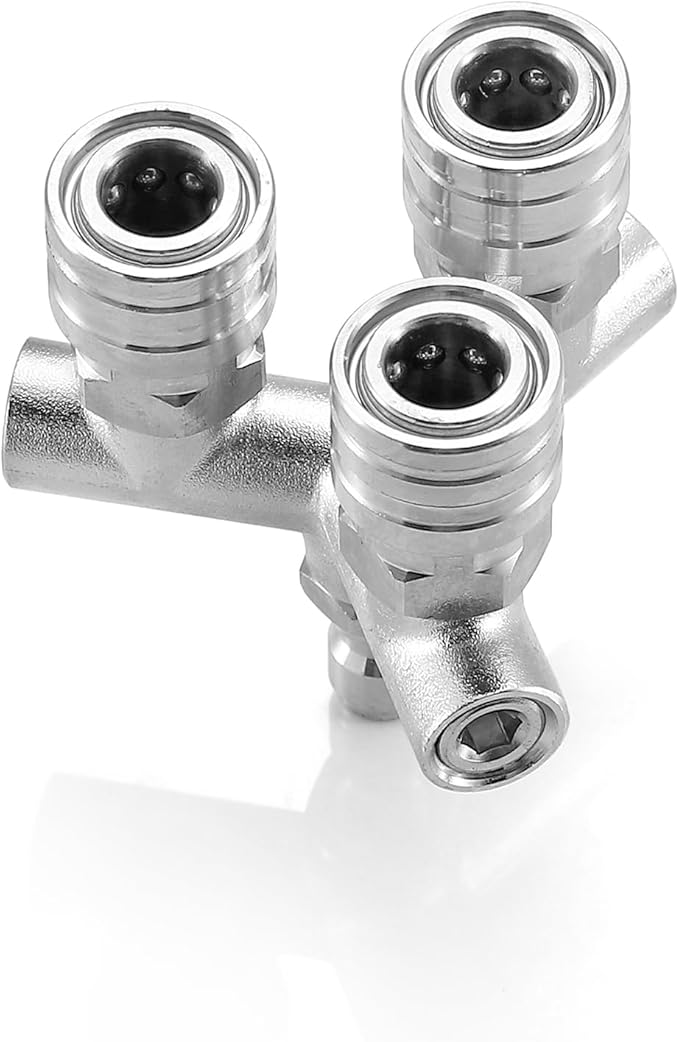 Triple Pressure Washer Nozzle, 3-in-1 Power Washer Tips, 3 Nozzles for Pressure Washing with 12PCS Power Washer Spray Nozzles (0, 15, 25, 40 Degree), 1/4 Inch Quick Connect, 5000 PSI