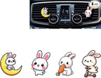 Easter Bunny Car Air Freshener Clips,Cute Rabbit Car Vent Clip,Car Air Conditioner Clip,Auto Vent Decoration Accessories,Automotive Interior Decoration Gifts for Men/Women