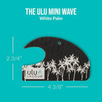 ulu Lagoon Hanging Car Air Freshener | Tropical Beach Coconut Surf Wax Scent Mini Wave | Long Lasting Car Freshener, Closet and Beyond | Made In USA | 3 Pack (White Palms)