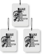 Christian Gifts for Men Car Air Freshener 3 Pcs, Dad Husband Man of God Inspirational Lion Decor for Cars Closet Drawer Books Accessories Gifts