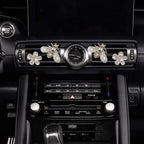 Bling Bee Flower Air Vent Clips, Crystal Daisy Car Air Fresheners Vent Clips Car Diffuser Vent Clip Rhinestone Decoration Interior Decor Bling Accessories for Women (Bee & Daisy)