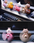 DAYUJIAN Cute Car Diffuser - Rotating Propeller Air Outlet Vent Fresheners, Aromatherapy Ornament, Air Freshener for Cars
