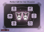 PumpCar 2 pieces cute cat double-sided hanging cartoon cherry-scented funny car air freshener Cool hanging for rearview mirror Car Interior Accessories Gifts