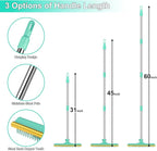 Carpet Rake for Pet Hair Removal, Reusable Pet Hair Remover Broom, 60'' Adjustable Long Handle Dog and Cat Hair Remover Tool Set of 3, Lint Remover Scraper for Carpets, Rugs, Mats, Couch, Car