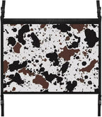 Cow Spot Pattern Auto Seat Storage Hanging Bag Multi-Purpose Seat Organizer for Vehicle Passenger Seat Organization and Storage One Size