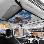 Car Roof Storage Bag Horse USA Flag Car Seat Back Hanging Bag All Car Storage Organizers One-Size-Fits Tidy Pouch Pocket Storage for Small Items
