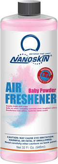 Nanoskin Concentrated Air Freshener – BABY POWDER - Emits Fragrant Scent with Odor Eliminator into The Air to Freshen Interior | Adjustable Dilution up to 9:1 | For Automotive, Home, Office & More