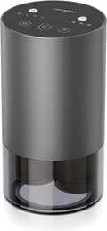 Airversa Dual-Nozzle Waterless Essential Oil Diffuser for Home Rechargeable Scent Diffusers with 5 Timer Settings, 4 Mist Levels with Vehicle Mode for Car Room Studio Office, Iron Grey Metal