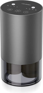 Airversa Dual-Nozzle Waterless Essential Oil Diffuser for Home Rechargeable Scent Diffusers with 5 Timer Settings, 4 Mist Levels with Vehicle Mode for Car Room Studio Office, Iron Grey Metal