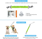 Retractable Bicycle Dog Seatbelt, Elastic Pet Safety Leash Harness for Cat, Dog Leash Extension Attachment Shock Absorbing Lead Extension Absorber (Green)