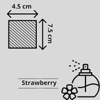 4 Pack Cute Car Air Freshener - Strawberry Scent, Funny Decor Hanging Fresheners for Car Interior & Room Decorations