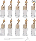 Car Aromatherapy Essential Oil Diffuser Bottle,10 Pack Car Air Freshener Bottle Empty Hanging Perfume Bottle Fragrance Decor Accessories Auto Window Ornament (hexagon)